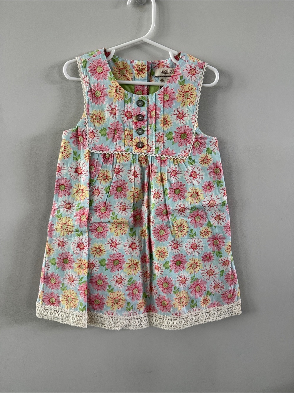 Matilda Jane Floral Sleeveless Dress in Blue, Pink & Yellow